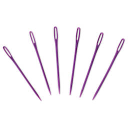 Needle Crafters Finishing Needles - Plastic, Package of 6 (Out of packaging)