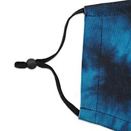 Silicone Cord Lock, Black, Package of 48, Shown On A Facemask