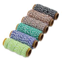 Hemptique Bakers Twine - Garden Party, Pkg of 6 (Out of packaging)
