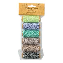 Hemptique Bakers Twine - Garden Party, Pkg of 6 (In packaging)