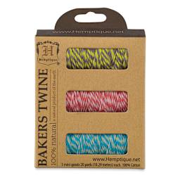 Hemptique Bakers Twine - Hula Hoop, Pkg of 3 (In packaging)