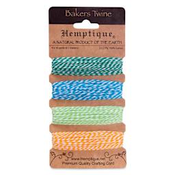 Hemptique Baker's Twine Card - 120 ft, Tutti Fruitti
