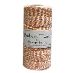 Bakers Twine Spools Orange/White