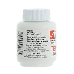 BesTemp Tempera Paint, 2 oz. Bottle, Regular Colors, White