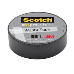 Scotch Expressions Washi Tape, Black