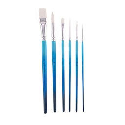 Hello Artist Short Handle Watercolor Brushes, Set of 6