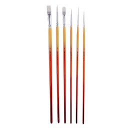 Hello Artist All Purpose Long Handle Brushes, Set of 6