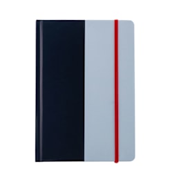 Hello, Artist! Hardbound A5 Notebook, 90 Sheets, Navy Blue/Blue, 5.7" x 8.2", Dot Grid