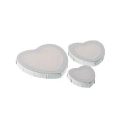 Hello, Artist! Mini Heart Canvas, Set of 3 