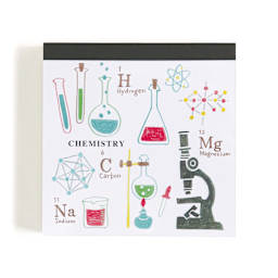 Green Flash Study Holic Square Memo Pad, Chemistry