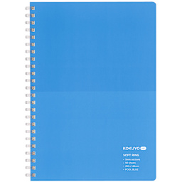 KOKUYO A5 Notebook, 50 Sheets, Pool Blue, 5.83" x 8.27", Grid