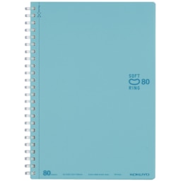 KOKUYO A5 Notebook, 80 Sheets, Light Blue, Ruled