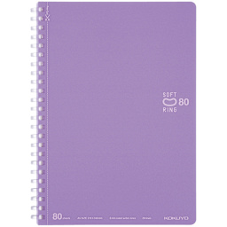 KOKUYO A5 Notebook, 80 Sheets, Purple, Ruled