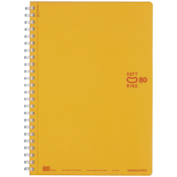 KOKUYO A5 Notebook, 80 Sheets, Orange, Ruled