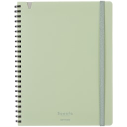 KOKUYO A5 Notebook, 80 Sheets, Green, Grid