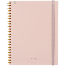 KOKUYO A5 Notebook, 80 Sheets, Pink, Grid