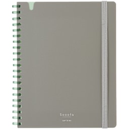 KOKUYO B6 Notebook, 80 Sheets, Warm Gray, Grid