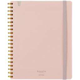 KOKUYO B6 Notebook, 80 Sheets, Pink, Grid