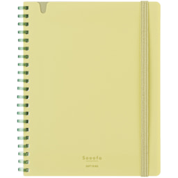 KOKUYO B6 Notebook, 80 Sheets, Yellow, Grid