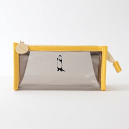 Green Flash Animal Series Clear Pen Pouch, Otter