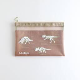 Green Flash Study Holic Mesh A5 Pouch, Palentology