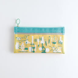 Green Flash Study Holic Mesh Pen Pouch, Chemistry