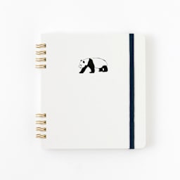 Green Flash Animal Spiral Notepad, Panda