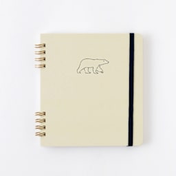 Green Flash Animal Spiral Notepad, Polar Bear