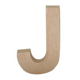 Paper Mache Letters & Numbers, J