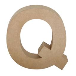 Paper Mache Letters & Numbers, Q