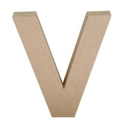 Paper Mache Letters & Numbers, V