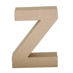 Paper Mache Letters & Numbers, Z