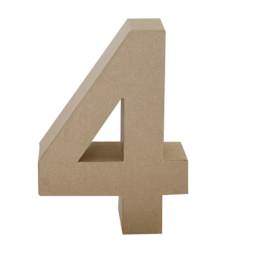 Paper Mache Letters & Numbers, 4