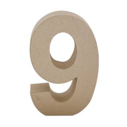 Paper Mache Letters & Numbers, 9