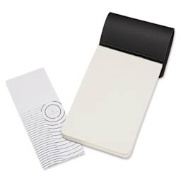 Moleskine Art Collection Sketch Pad - 3-1/2" x 5-1/2", Black, open