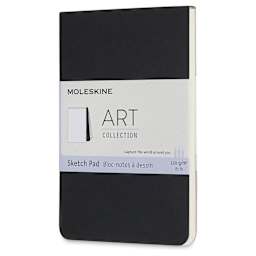 Moleskine Art Collection Sketch Pad - 3-1/2" x 5-1/2", Black, front