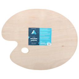 Art Alternatives Artist's Wooden Palette, Oval