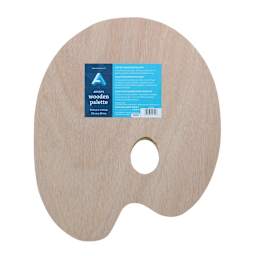 Art Alternatives Artist's Oval Wooden Palette, 9.75" x 11.75"