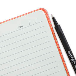 artPOP! Rainbow Hardcover Notebook (open, place for date in corner)