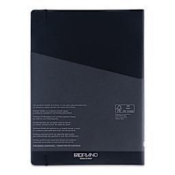 Fabriano Ecoqua Plus Hidden Spiral-Bound Notebook - Black, 11-7/10" x 8-1/4", Dot Grid, back cover