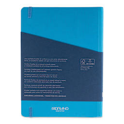 Fabriano Ecoqua Plus Hidden Spiral-Bound Notebook - Turquoise, 8-1/4" x 5-4/5", Dot Grid, back cover