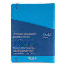 Fabriano Ecoqua Plus Hidden Spiral-Bound Notebook - Turquoise, 8-1/4" x 5-4/5", Ruled, back cover