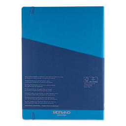 Fabriano Ecoqua Plus Hidden Spiral-Bound Notebook - Turquoise, 11-7/10" x 8-1/4", Ruled, front cover