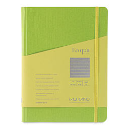 Fabriano Ecoqua Plus Hidden Spiral-Bound Notebook - Lime, 8-1/4" x 5-4/5", Ruled, front cover