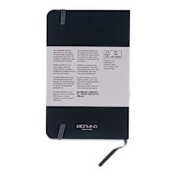 Fabriano Ispira Soft-Cover Notebook - Black, 3-1/2" x 5-1/2", Ruled, back cover