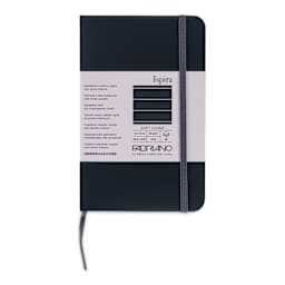 Fabriano Ispira Soft-Cover Notebook - Black, 3-1/2" x 5-1/2", Ruled, front cover
