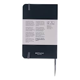 Fabriano Ispira Soft-Cover Notebook - Black, 3-1/2" x 5-1/2", Dot Grid, back cover