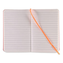Fabriano Ispira Soft-Cover Notebook - Red, 3-1/2" x 5-1/2", Ruled, open
