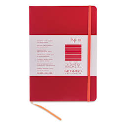 Fabriano Ispira Soft-Cover Notebook - Red, 5-4/5" x 8-1/4", Ruled, front cover