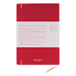 Fabriano Ispira Soft-Cover Notebook - Red, 5-4/5" x 8-1/4", Dot Grid, back cover